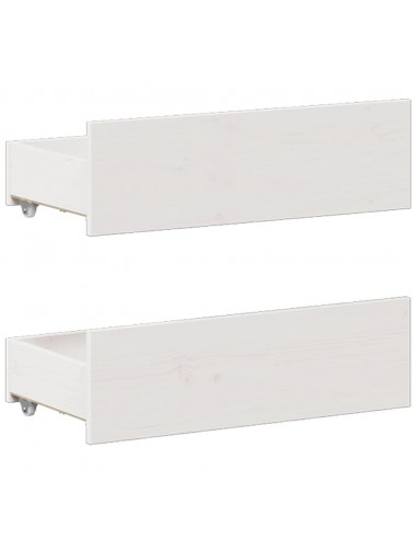 Giroletto senza Materasso con Testata Bianco 140x200 cm Pino