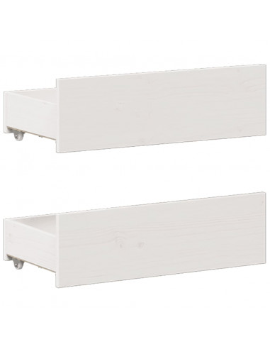 Giroletto senza Materasso con Testata Bianco 150x200 cm Pino