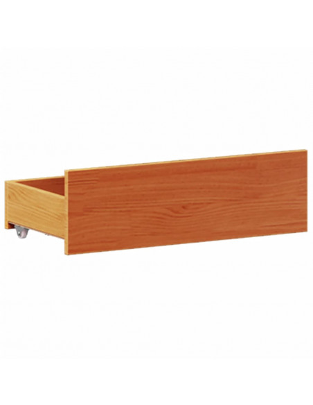 Giroletto senza Materasso con Testata Marrone Cera 120x190 Pino