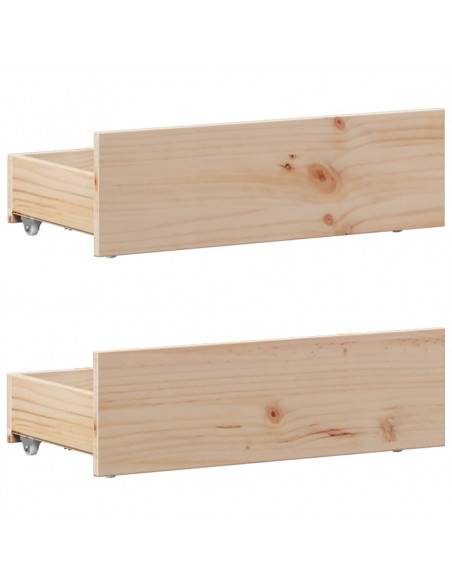 Giroletto senza Materasso con Testiera 75x190 cm Massello Pino
