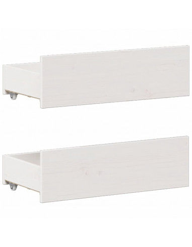 Giroletto senza Materasso con Testiera Bianco 180x200 cm Pino