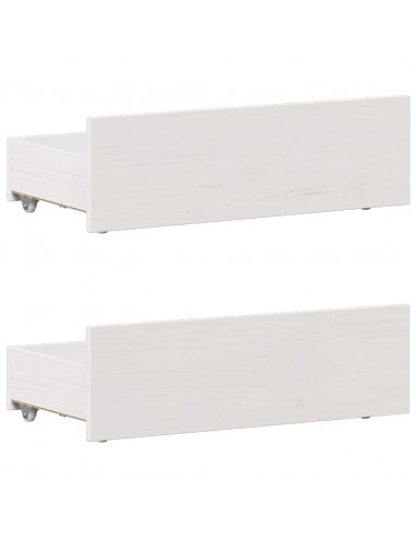 Giroletto senza Materasso con Testiera Bianco 75x190 cm Pino