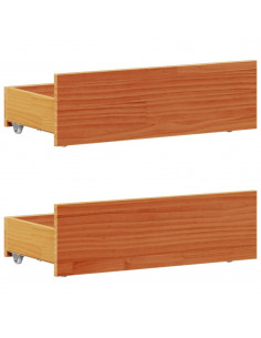 Giroletto senza Materasso con Testiera Marrone Cera 90x190 Pino 2