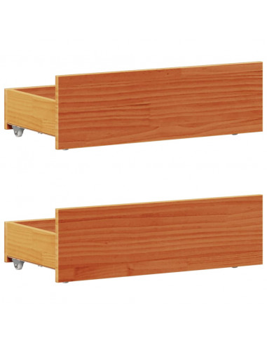 Giroletto senza Materasso con Testiera Rovere Marrone 90x200 cm