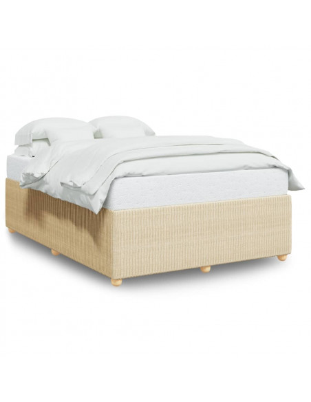 Giroletto senza Materasso Crema 140x190 cm in Tessuto