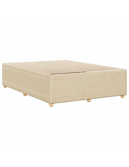 Giroletto senza Materasso Crema 140x190 cm in Tessuto