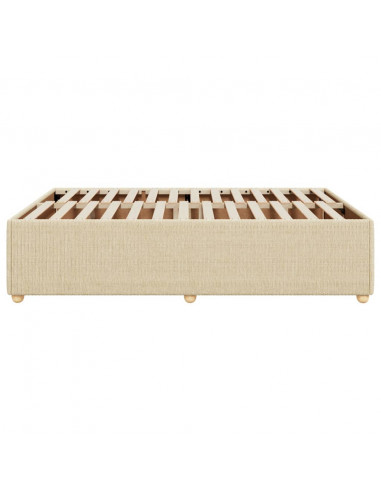 Giroletto senza Materasso Crema 140x190 cm in Tessuto