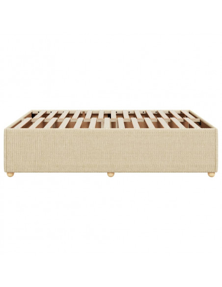 Giroletto senza Materasso Crema 140x190 cm in Tessuto