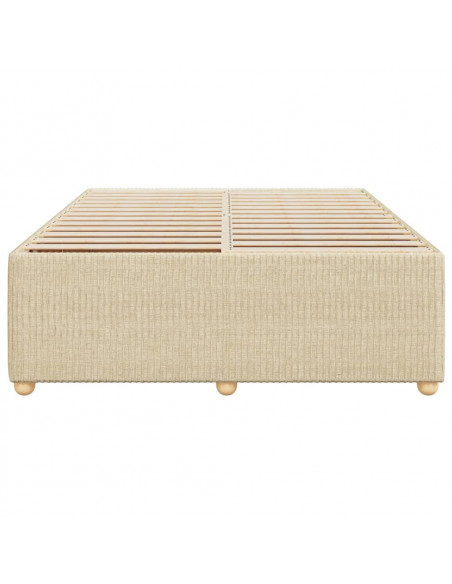 Giroletto senza Materasso Crema 160x200 cm in Tessuto