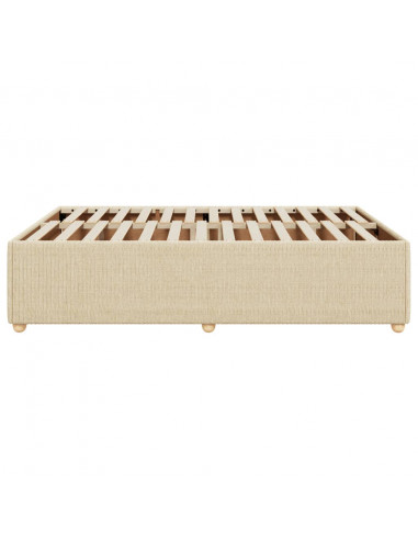 Giroletto senza Materasso Crema 160x200 cm in Tessuto