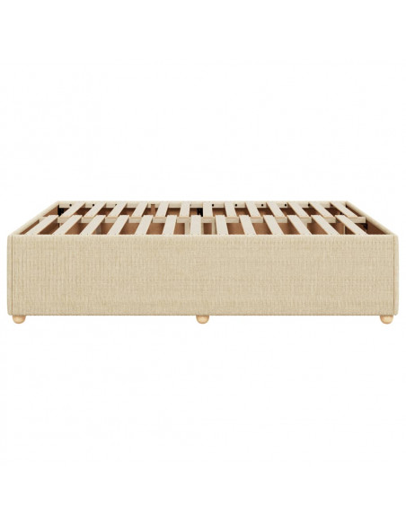 Giroletto senza Materasso Crema 160x200 cm in Tessuto
