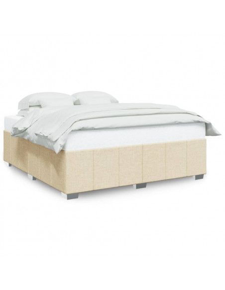 Giroletto senza Materasso Crema 180x200 cm in Tessuto