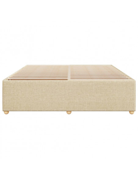 Giroletto senza Materasso Crema 180x200 cm in Tessuto