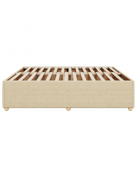 Giroletto senza Materasso Crema 180x200 cm in Tessuto