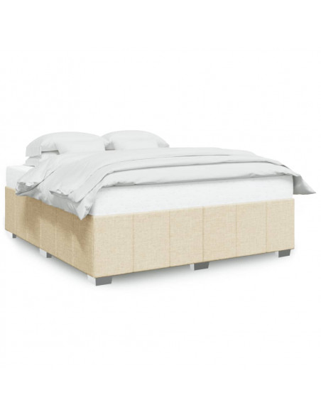 Giroletto senza Materasso Crema 200x200 cm in Tessuto