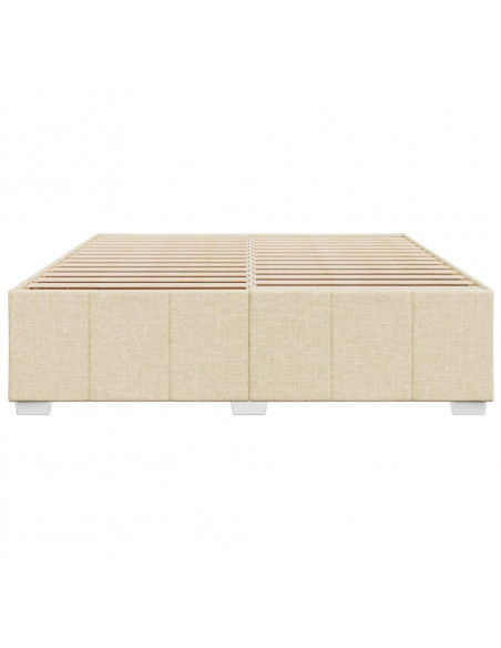 Giroletto senza Materasso Crema 200x200 cm in Tessuto