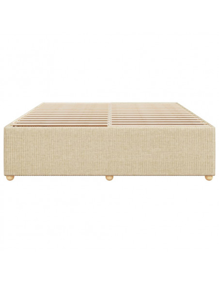 Giroletto senza Materasso Crema 200x200 cm in Tessuto