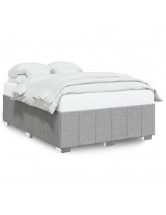 Giroletto senza Materasso Grigio Chiaro 140x200 cm Tessuto 2