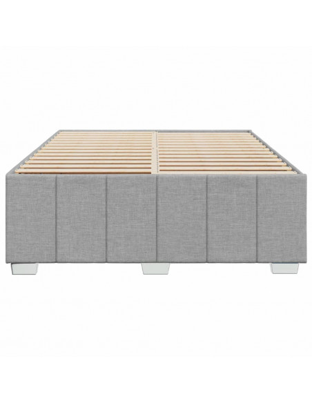 Giroletto senza Materasso Grigio Chiaro 140x200 cm Tessuto