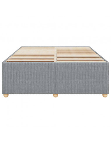 Giroletto senza Materasso Grigio Chiaro 160x200 cm Tessuto