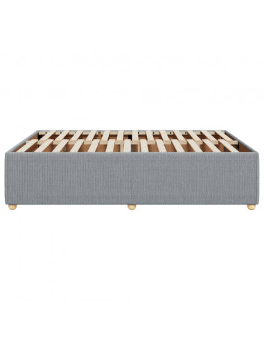 Giroletto senza Materasso Grigio Chiaro 160x200 cm Tessuto