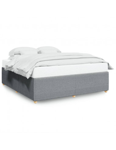 Giroletto senza Materasso Grigio Chiaro 180x200 cm Tessuto