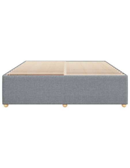 Giroletto senza Materasso Grigio Chiaro 180x200 cm Tessuto