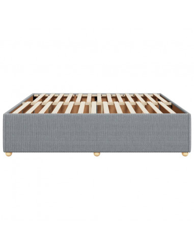 Giroletto senza Materasso Grigio Chiaro 180x200 cm Tessuto