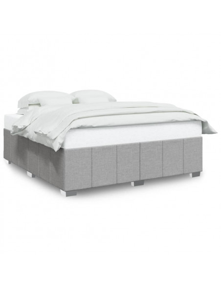Giroletto senza Materasso Grigio Chiaro 200x200 cm Tessuto