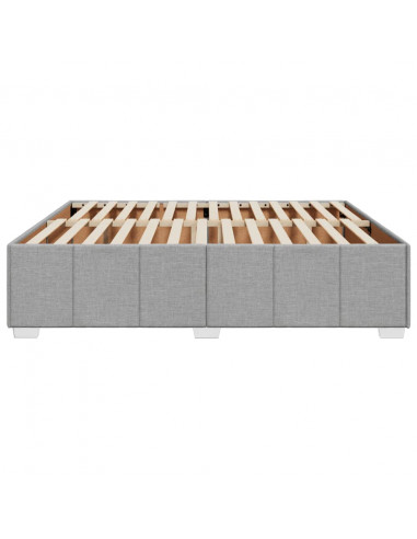 Giroletto senza Materasso Grigio Chiaro 200x200 cm Tessuto