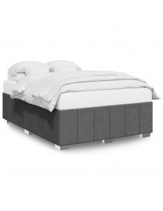 Giroletto senza Materasso Grigio Scuro 140x200 cm Tessuto 2