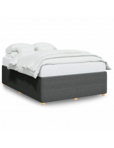 Giroletto senza Materasso Grigio Scuro 140x200 cm Tessuto 2