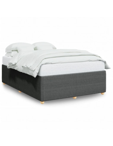 Giroletto senza Materasso Grigio Scuro 140x200 cm Tessuto