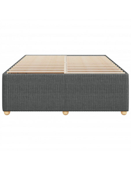 Giroletto senza Materasso Grigio Scuro 140x200 cm Tessuto