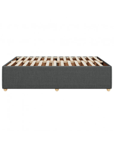 Giroletto senza Materasso Grigio Scuro 140x200 cm Tessuto