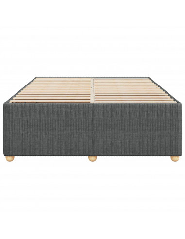 Giroletto senza Materasso Grigio Scuro 160x200 cm Tessuto