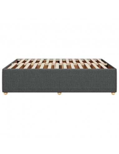 Giroletto senza Materasso Grigio Scuro 160x200 cm Tessuto