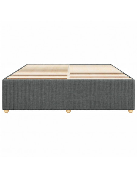 Giroletto senza Materasso Grigio Scuro 180x200 cm Tessuto