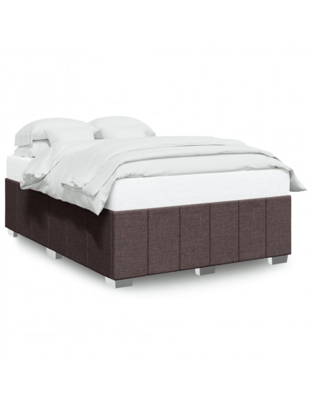 Giroletto senza Materasso Marrone Scuro 140x190 cm Tessuto