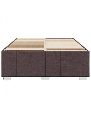 Giroletto senza Materasso Marrone Scuro 140x190 cm Tessuto