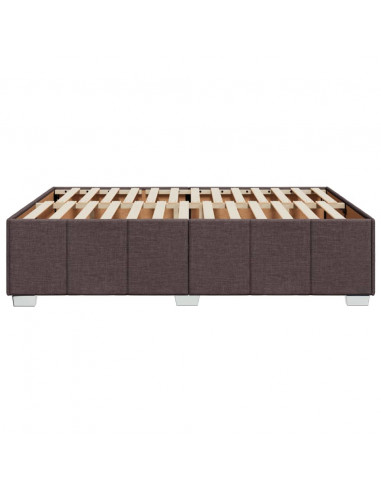 Giroletto senza Materasso Marrone Scuro 140x190 cm Tessuto