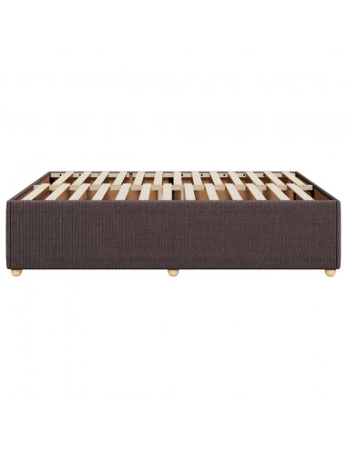 Giroletto senza Materasso Marrone Scuro 140x190 cm Tessuto