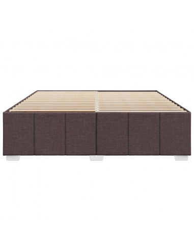 Giroletto senza Materasso Marrone Scuro 180x200 cm Tessuto