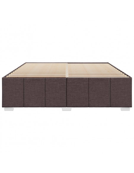 Giroletto senza Materasso Marrone Scuro 180x200 cm Tessuto