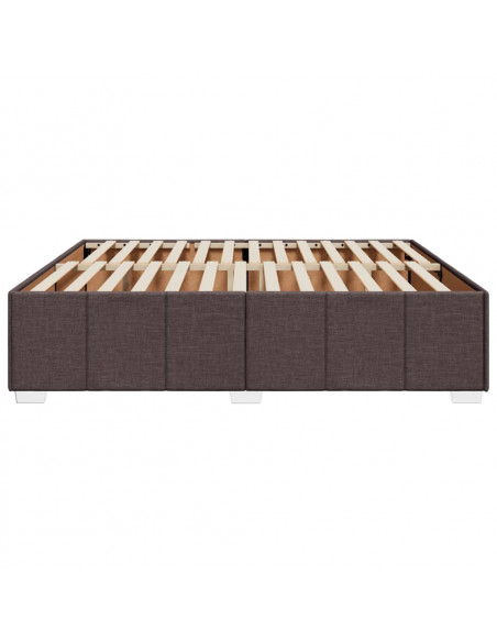 Giroletto senza Materasso Marrone Scuro 180x200 cm Tessuto