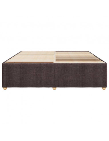 Giroletto senza Materasso Marrone Scuro 180x200 cm Tessuto