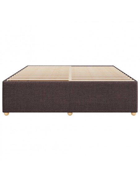 Giroletto senza Materasso Marrone Scuro 180x200 cm Tessuto