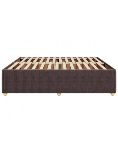 Giroletto senza Materasso Marrone Scuro 180x200 cm Tessuto