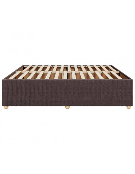 Giroletto senza Materasso Marrone Scuro 180x200 cm Tessuto