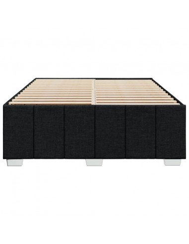 Giroletto senza Materasso Nero 140x190 cm in Tessuto